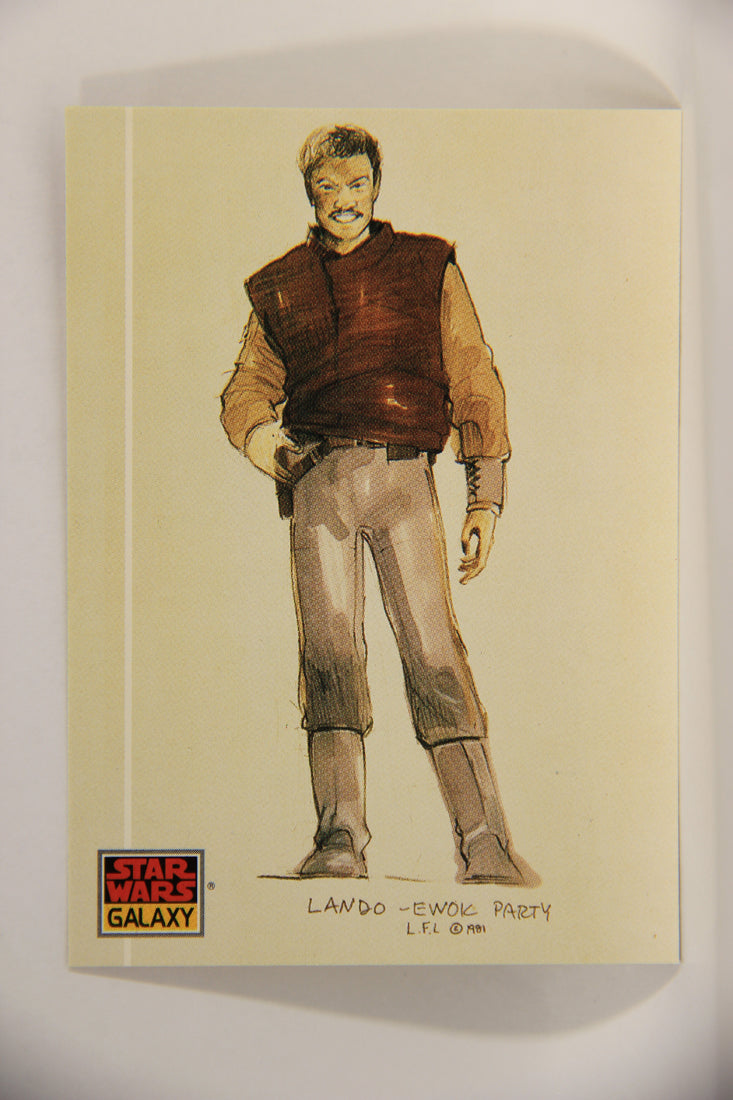 Star Wars Galaxy 1993 Topps Trading Card #31 Lando Calrissian Artwork ENG L002923