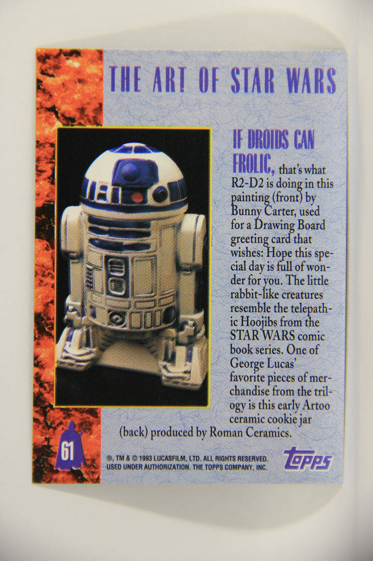 Star Wars Galaxy 1993 Topps Card #61 If Droids Can Frolic Artwork ENG L002950