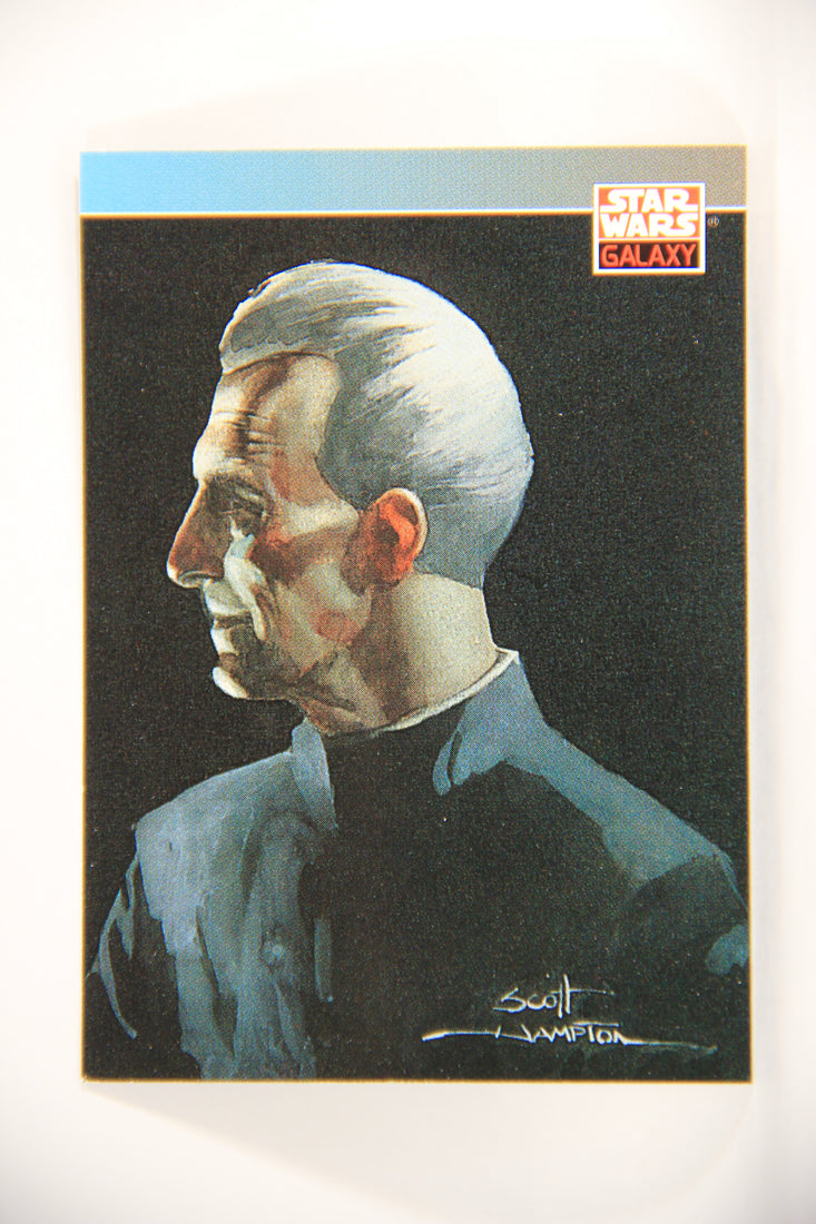 Star Wars Galaxy 1993 Topps Card #97 Grand Moff Tarkin Artwork ENG L002985