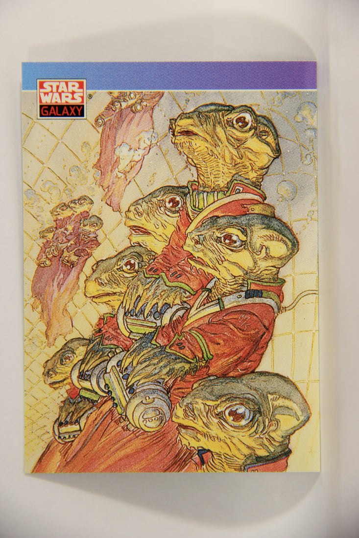 Star Wars Galaxy 1993 Topps Card #98 Young Ackbar Artwork ENG L002986