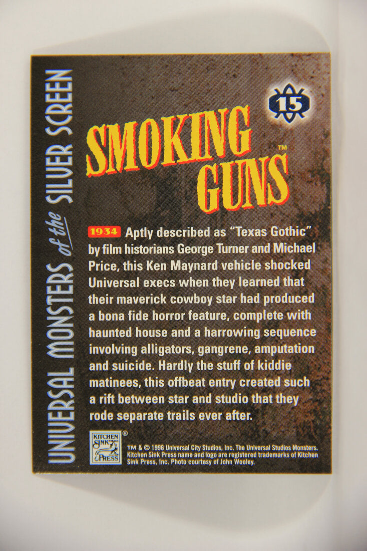 Universal Monsters Of The Silver Screen 1996 Trading Card #15 Smoking Guns 1934 L003051