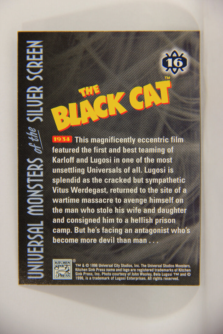 Universal Monsters Of The Silver Screen 1996 Trading Card #16 The Black Cat 1934 L003052