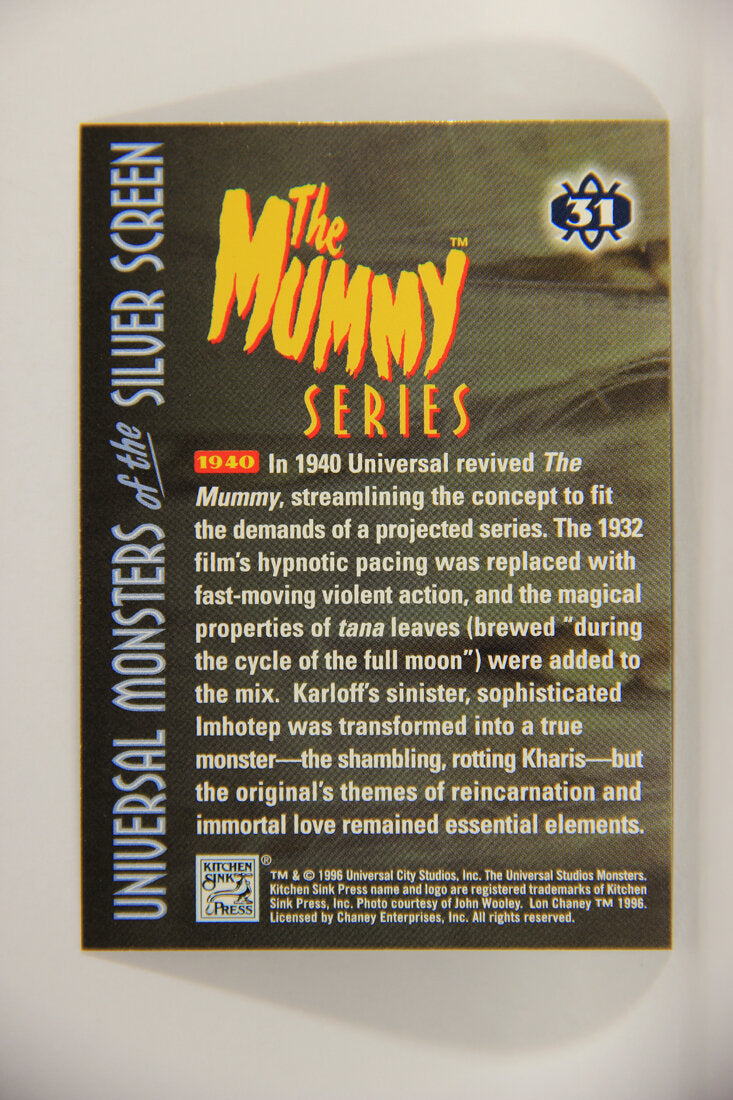Universal Monsters Of The Silver Screen 1996 Trading Card #31 The Mummy's Hand 1940 L003066