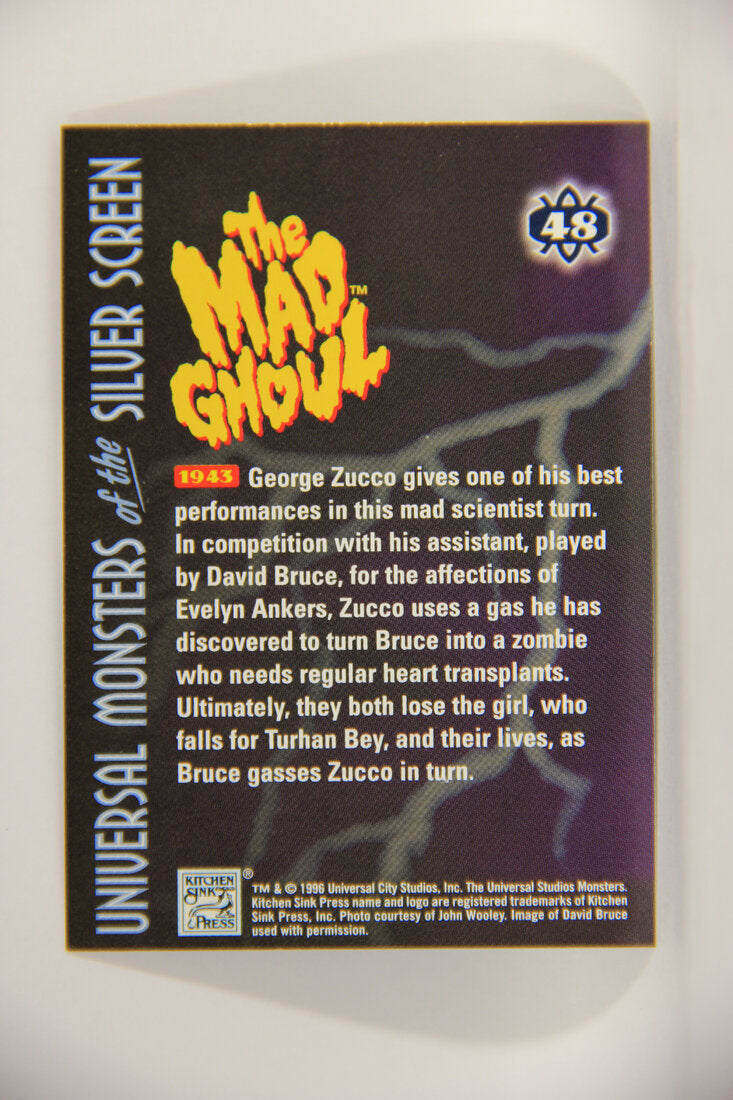 Universal Monsters Of The Silver Screen 1996 Trading Card #48 The Mad Ghoul 1943 L003081