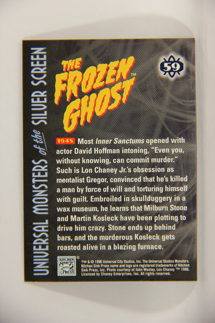 Universal Monsters Of The Silver Screen 1996 Trading Card #59 The Frozen Ghost 1945 L003091