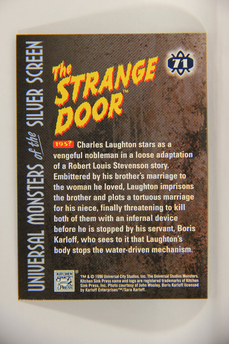Universal Monsters Of The Silver Screen 1996 Trading Card #71 The Strange Door 1951 L003102
