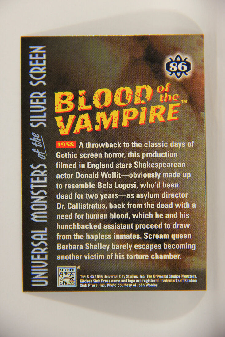 Universal Monsters Of The Silver Screen 1996 Trading Card #86 Blood Of The Vampire 1958 L003116