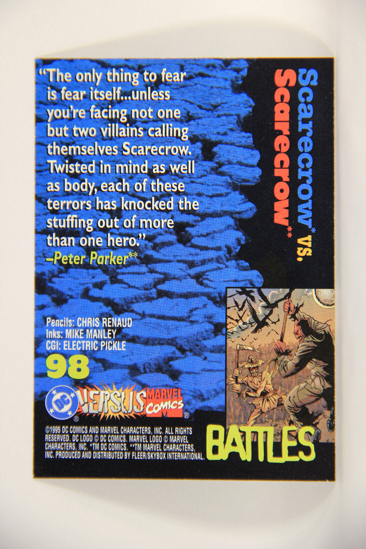 DC Versus Marvel Comics 1995 Trading Card #98 Scarecrow Vs Scarecrow ENG L003232