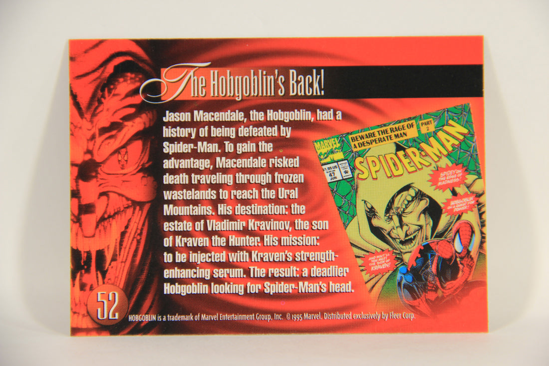 Marvel Annual 1995 Trading Card #52 Hobgoblin ENG Fleer L003455