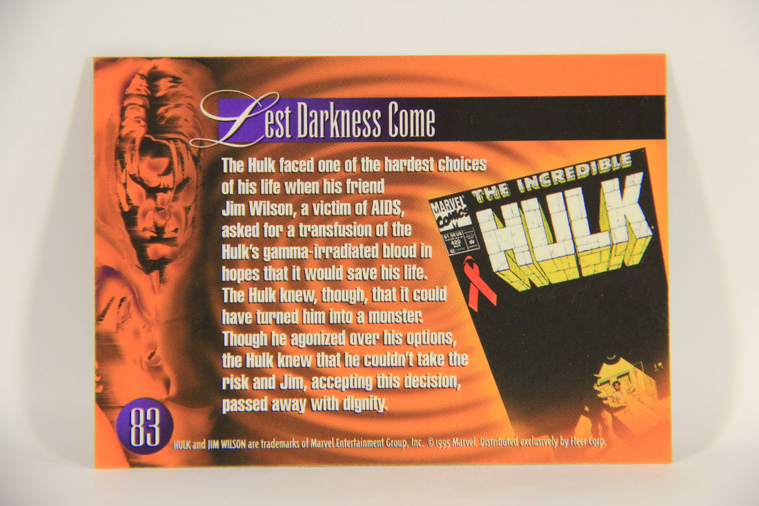 Marvel Annual 1995 Trading Card #83 Loss Of A Friend ENG Fleer L003486