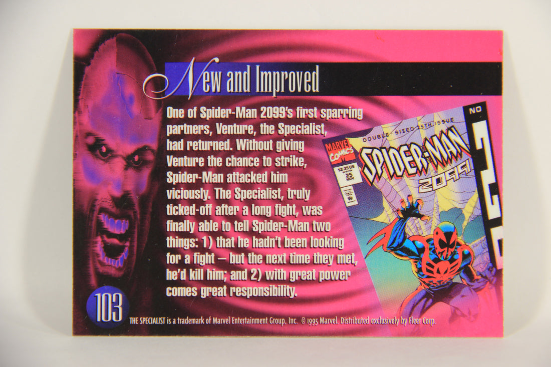 Marvel Annual 1995 Trading Card #103 The Specialist ENG Fleer L003506