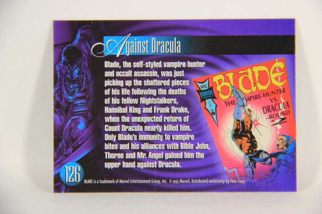 Marvel Annual 1995 Trading Card #126 Blade ENG Fleer L003529