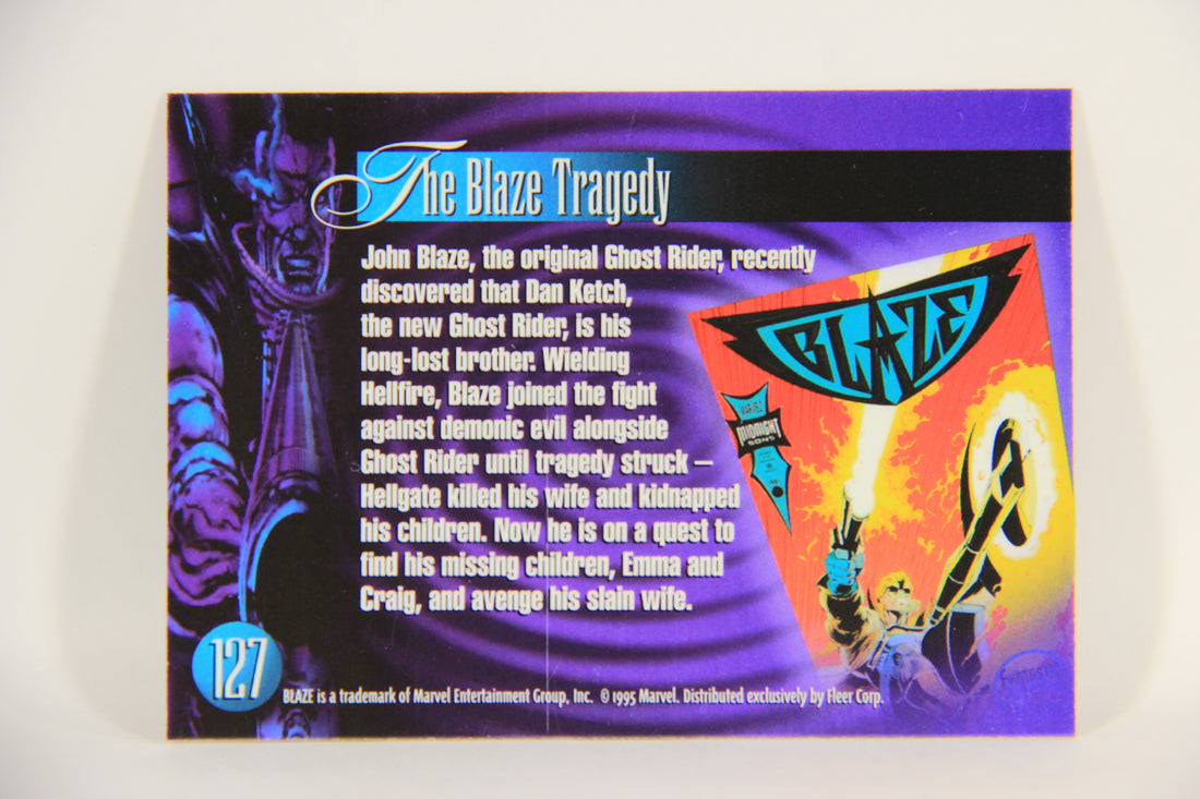 Marvel Annual 1995 Trading Card #127 Blaze ENG Fleer L003530