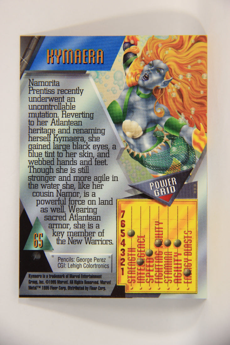 Marvel Metal 1995 Trading Card #65 Kymaera ENG Fleer L003700