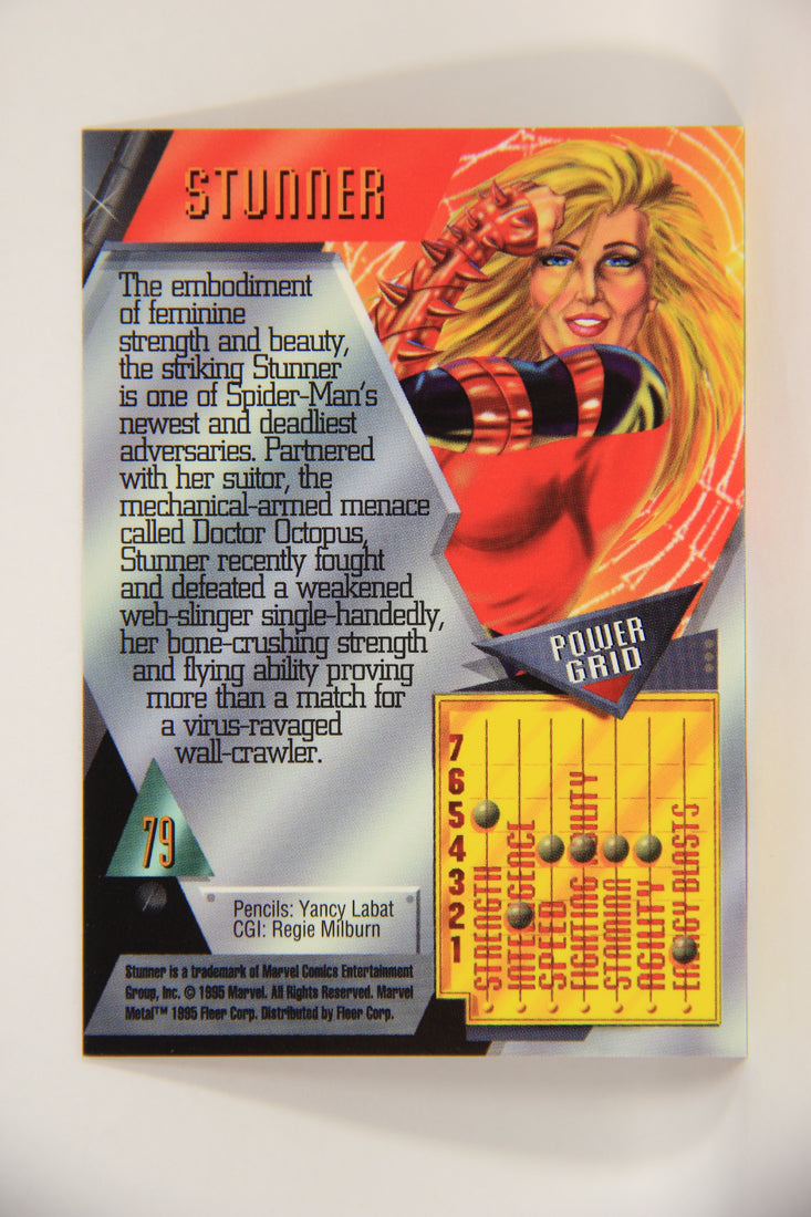 Marvel Metal 1995 Trading Card #79 Stunner ENG Fleer L003714