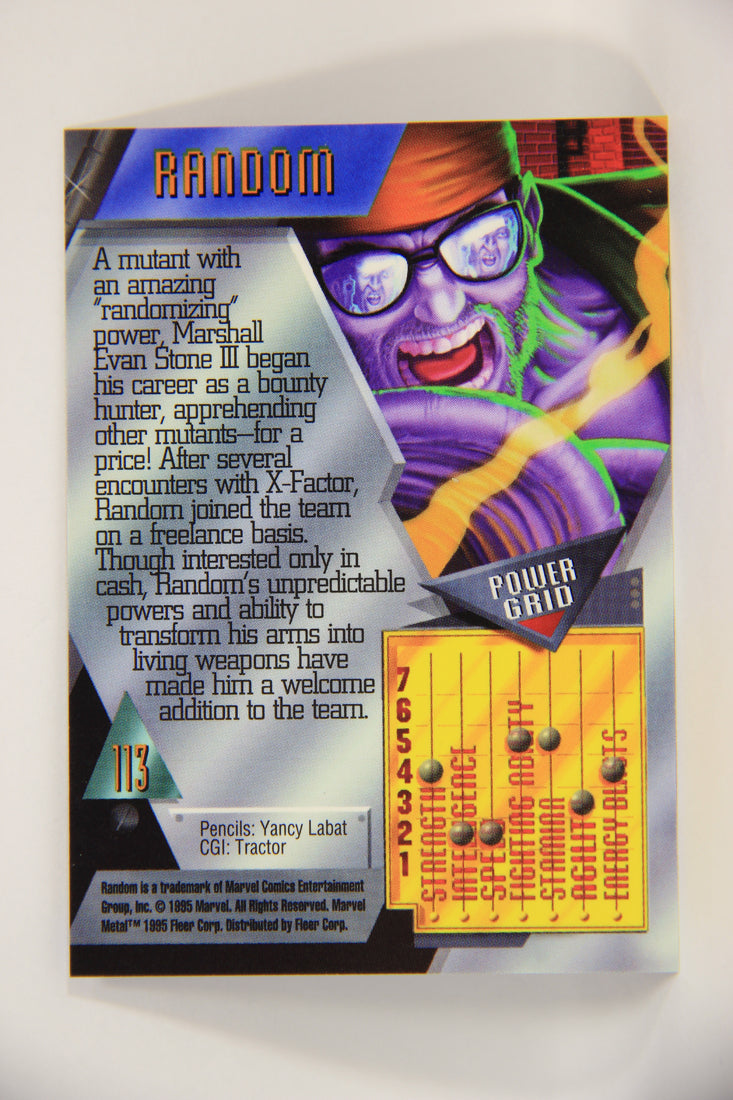 Marvel Metal 1995 Trading Card #113 Random ENG Fleer L003748