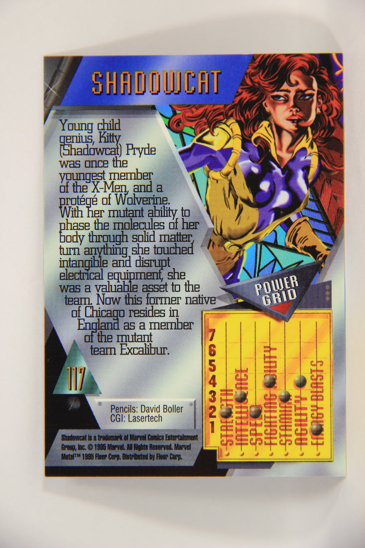 Marvel Metal 1995 Trading Card #117 Shadowcat ENG Fleer L003752