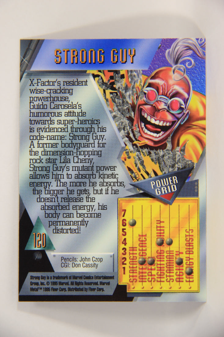 Marvel Metal 1995 Trading Card #120 Strong Guy ENG Fleer L003755