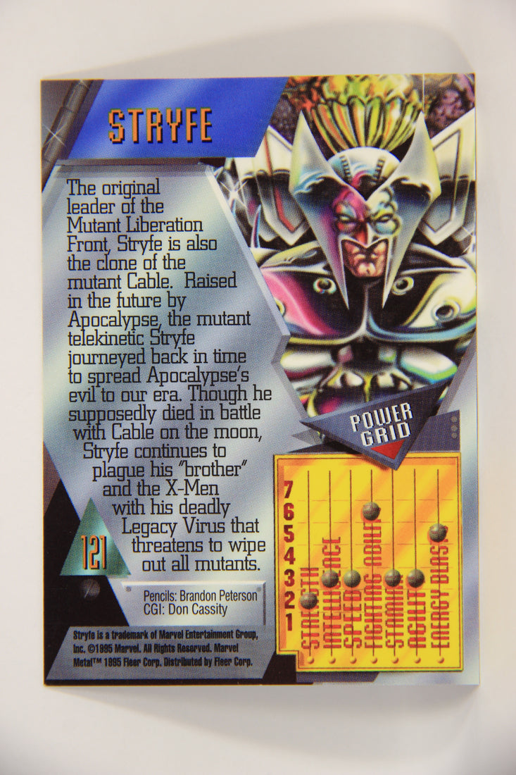 Marvel Metal 1995 Trading Card #121 Stryfe ENG Fleer L003756