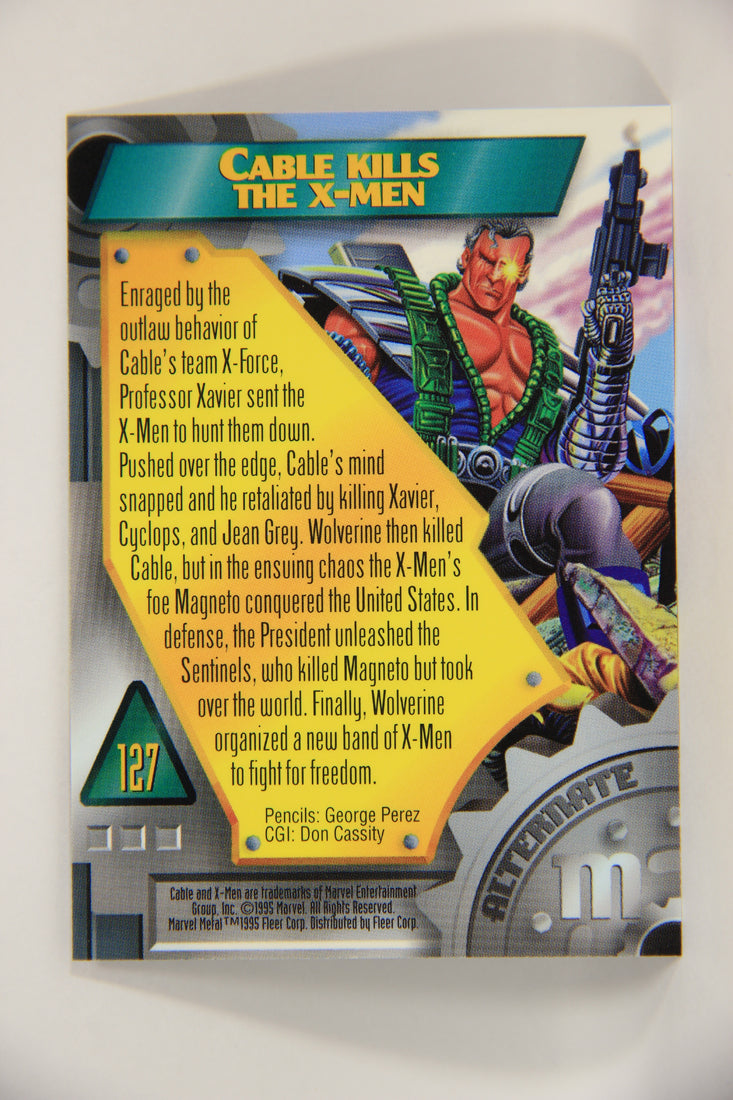 Marvel Metal 1995 Trading Card #127 Cable Kills The X-Men ENG Alternate M L003762