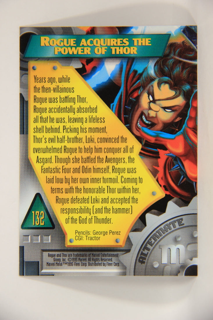 Marvel Metal 1995 Trading Card #132 Rogue ENG Alternate M Fleer L003767