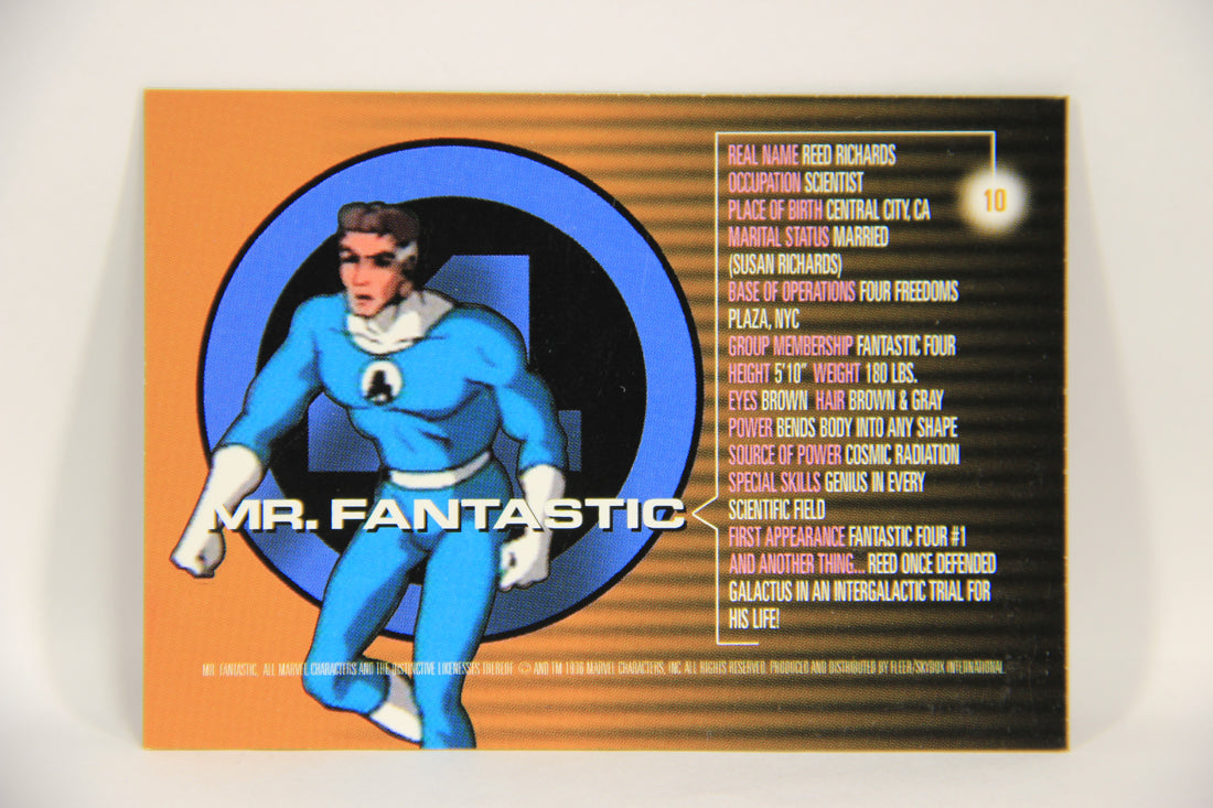 Marvel Motion 1996 Trading Card #10 Mr. Fantastic ENG 3-D Lenticular L003783