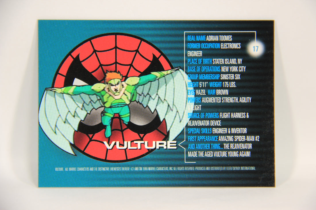 Marvel Motion 1996 Trading Card #17 Vulture ENG 3-D Lenticular L003790