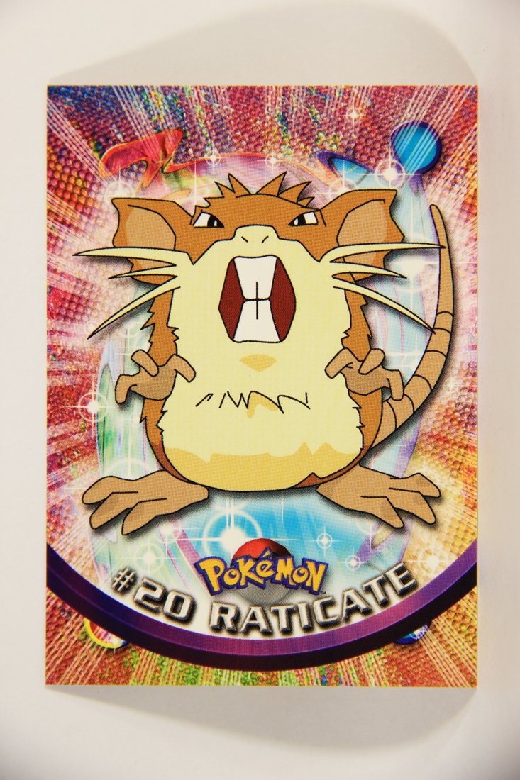 Pokmon Card Raticate #20 TV Animation Blue Logo 1st Print ENG L003842 AGS Collectibles Pokmon Card Raticate #20 TV Animation Blue Logo 1st Print ENG L003842 AGS Collectibles