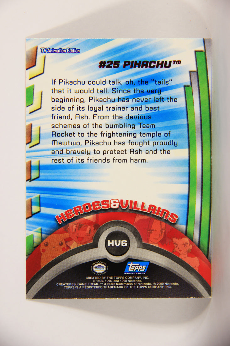 Pokémon Card TV Animation #HV6 #25 Pikachu Foil Chase Blue Logo ENG L004029