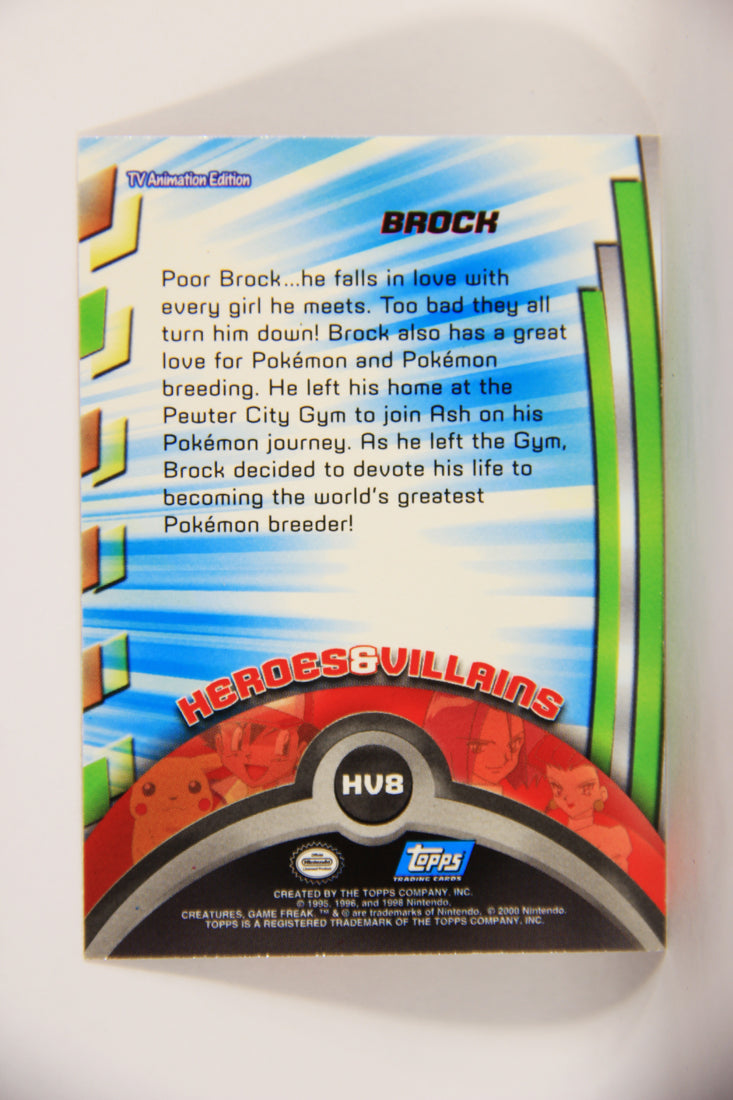 Pokémon Card TV Animation #HV8 Brock Foil Chase Blue Logo 1st Print ENG L004031