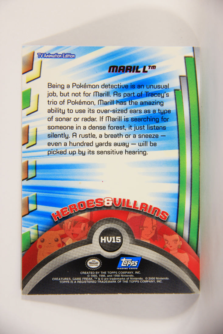 Pokémon Card TV Animation #HV15 Marill Foil Chase Blue Logo 1st Print ENG L004037