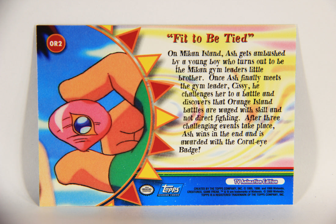 Pokémon Card TV Animation #OR2 Fit To Be Tied Foil Chase Blue Logo ENG L004041