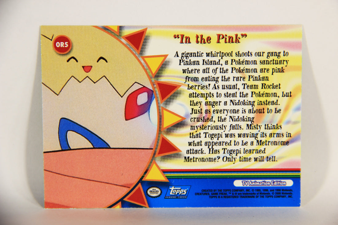 Pokémon Card TV Animation #OR5 In The Pink Foil Chase Blue Logo L004044