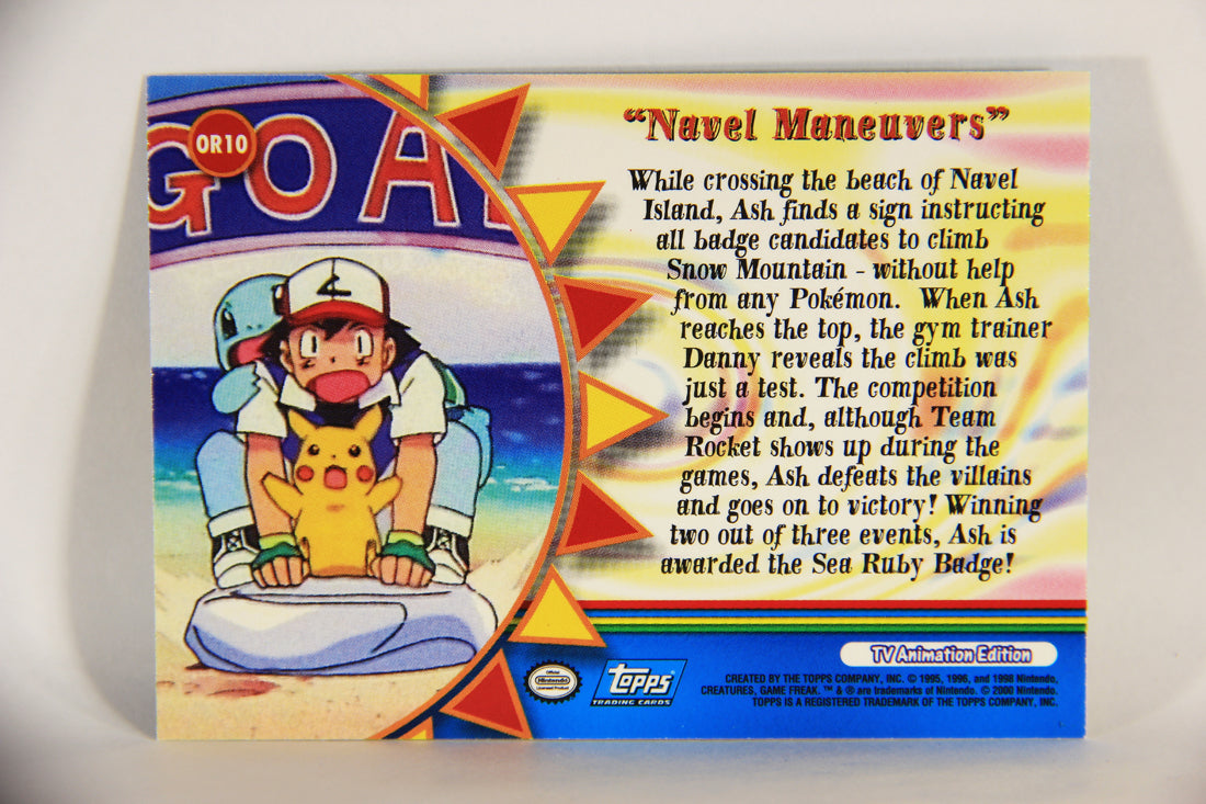 Pokémon Card TV Animation #OR10 Navel Maneuvers Foil Chase Blue Logo ENG L004048