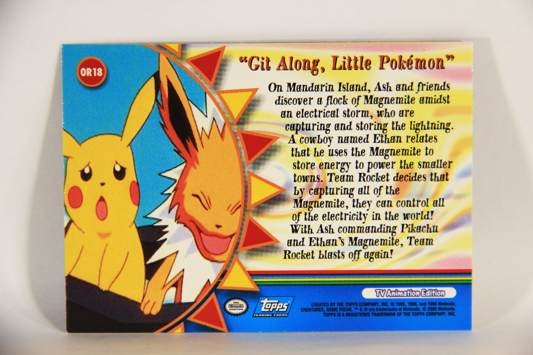 Pokémon Card TV Animation #OR18 Git Along Little Pokémon Foil Chase ENG L004055