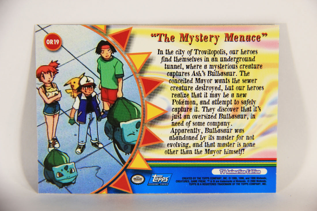 Pokémon Card TV Animation #OR19 The Mystery Menace Foil Chase Blue Logo L004056