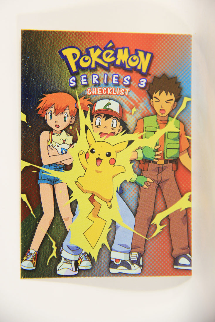 topps pokemon cards series 3 Pokémon Card TV Animation Series 3 Checklist Blue Logo 1st Print ENG L – AGS Collectibles