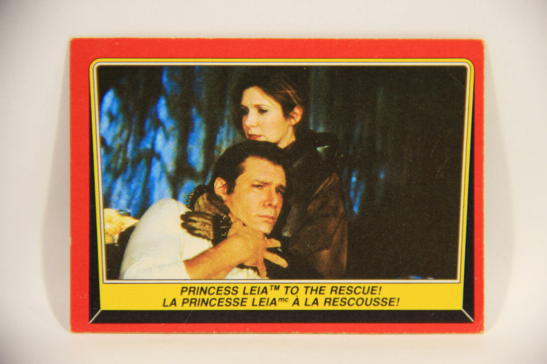 Star Wars ROTJ 1983 Trading Card #30 Princess Leia To The Rescue FR-ENG Canada L004448