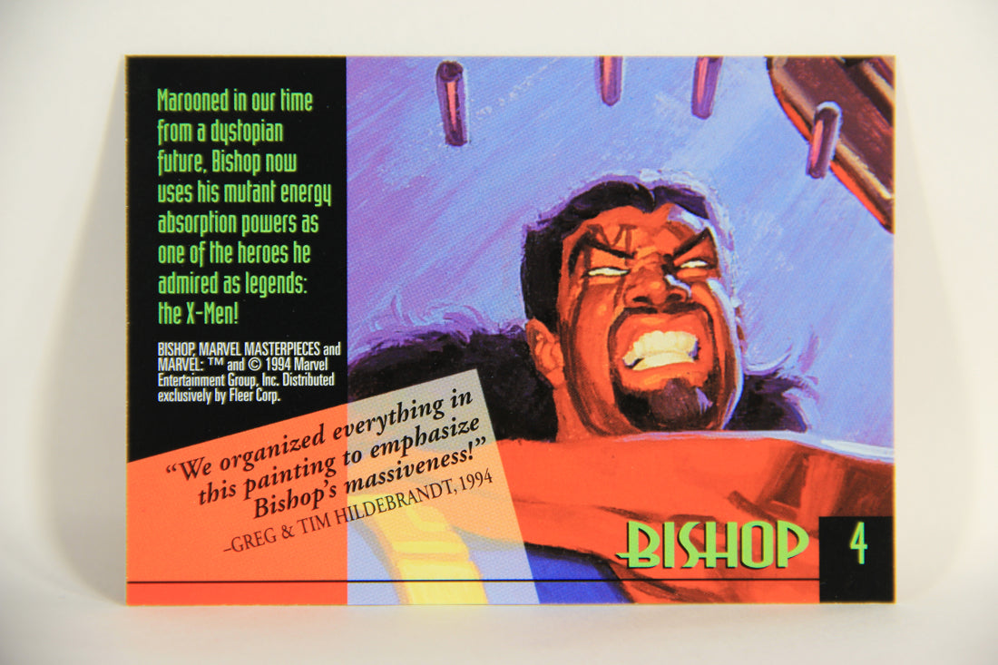 Marvel Masterpieces 1994 Trading Card #4 Bishop ENG Fleer L005204