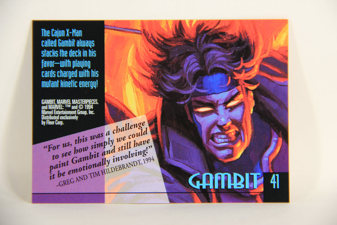 Marvel Masterpieces 1994 Trading Card #41 Gambit ENG Fleer L005241