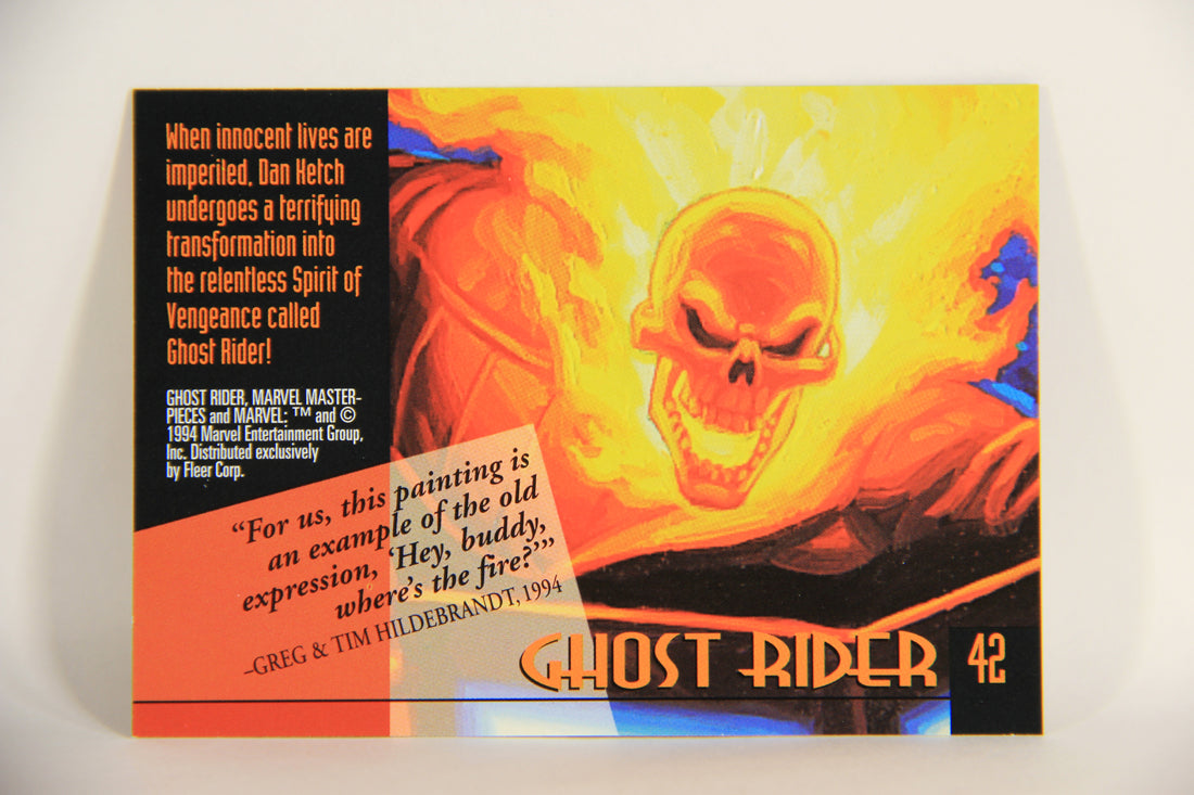 Marvel Masterpieces 1994 Trading Card #42 Ghost Rider ENG Fleer L005242