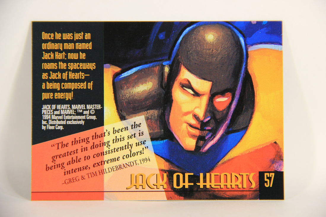 Marvel Masterpieces 1994 Trading Card #57 Jack Of Hearts ENG Fleer L005257