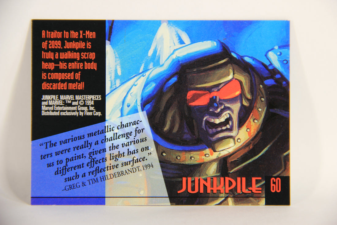 Marvel Masterpieces 1994 Trading Card #60 Junkpile ENG Fleer L005260