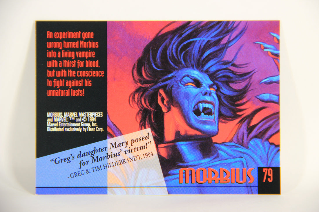 Marvel Masterpieces 1994 Trading Card #79 Morbius ENG Fleer L005279