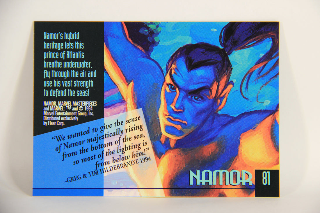 Marvel Masterpieces 1994 Trading Card #81 Namor ENG Fleer L005281
