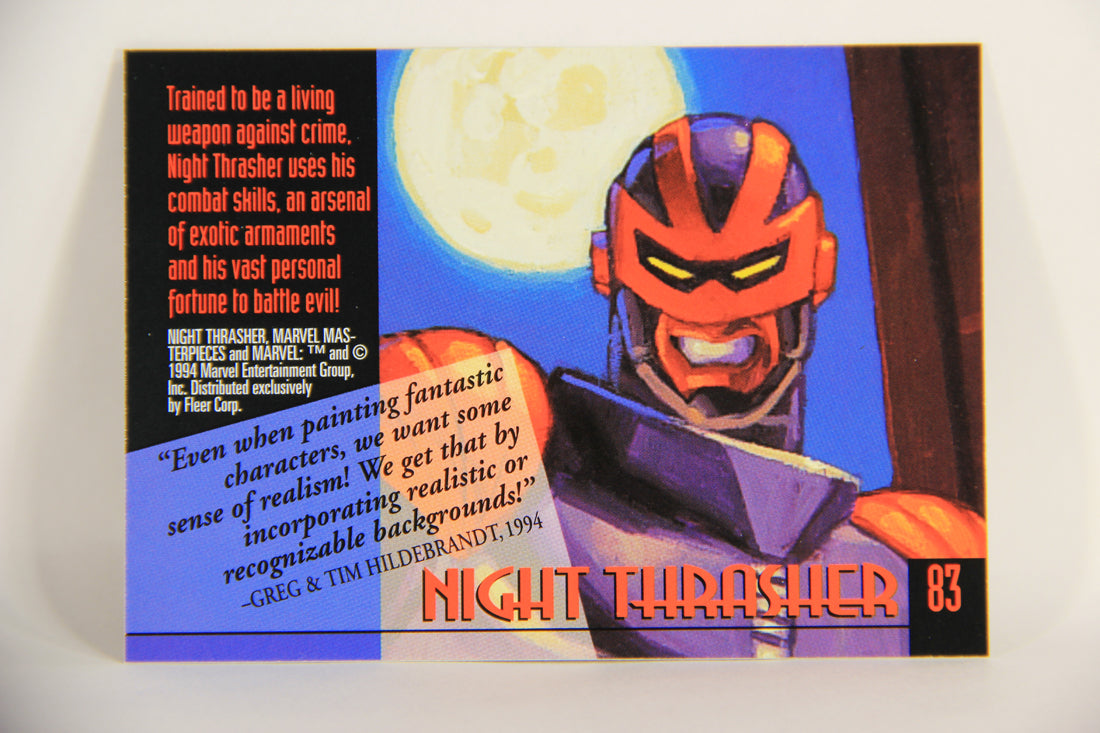 Marvel Masterpieces 1994 Trading Card #83 Night Thrasher ENG Fleer L005283