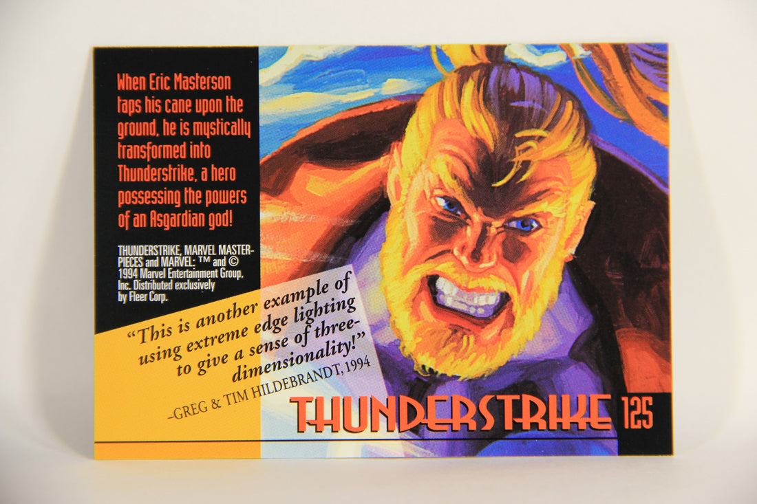 Marvel Masterpieces 1994 Trading Card #125 Thunderstrike ENG Fleer L005325