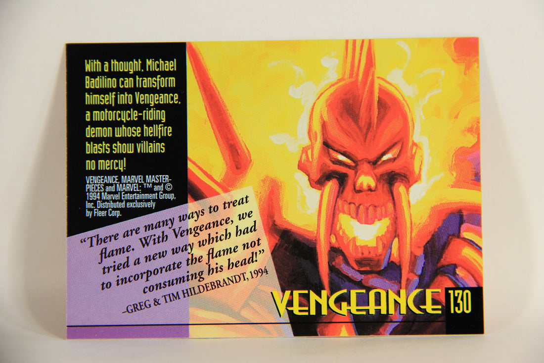 Marvel Masterpieces 1994 Trading Card #130 Vengeance ENG Fleer L005330