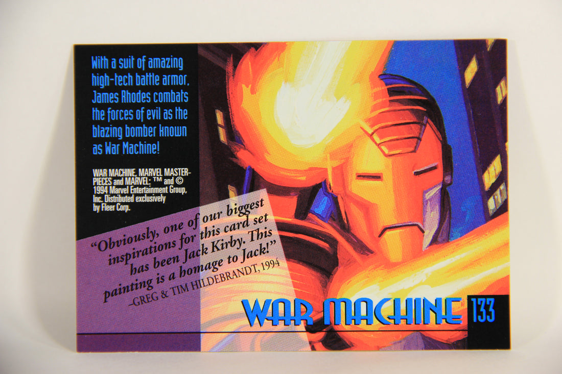 Marvel Masterpieces 1994 Trading Card #133 War Machine ENG Fleer L005333