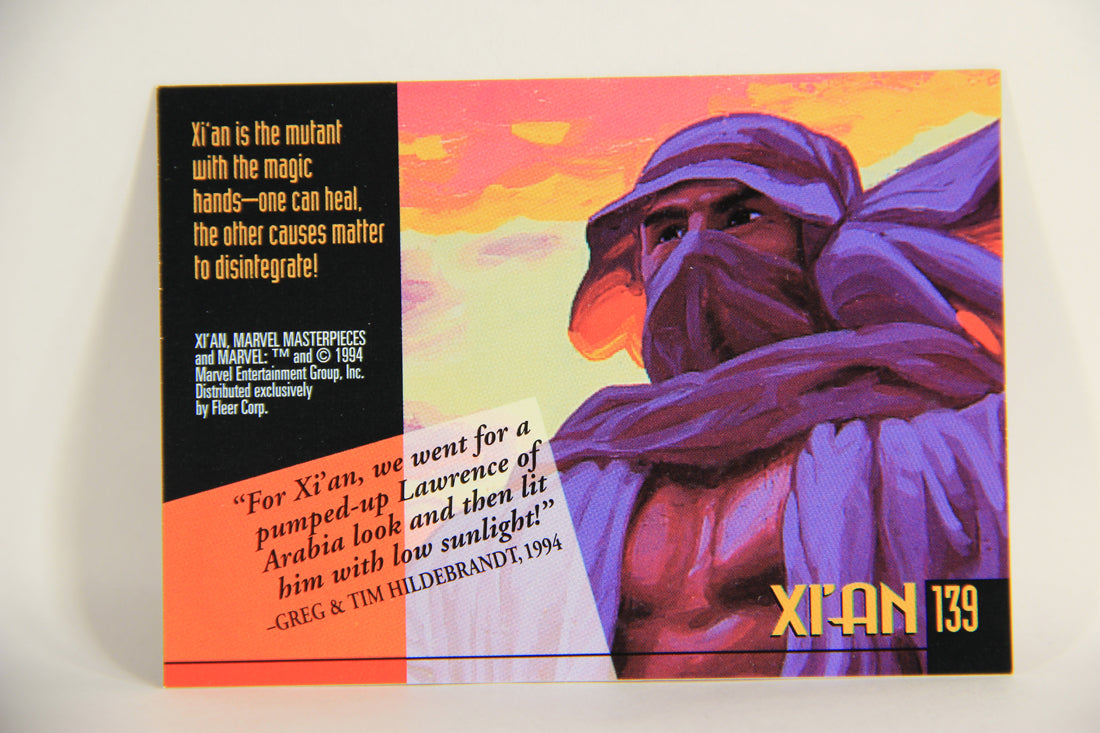 Marvel Masterpieces 1994 Trading Card #139 Xi'an ENG Fleer L005339